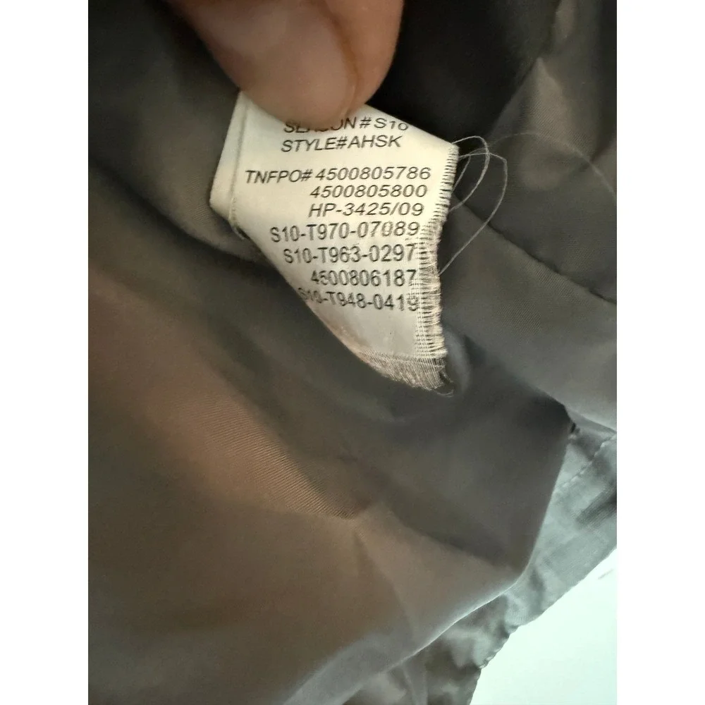 The North Face Mens Grey Hooded Utility Jacket Full Zip Coat Medium M